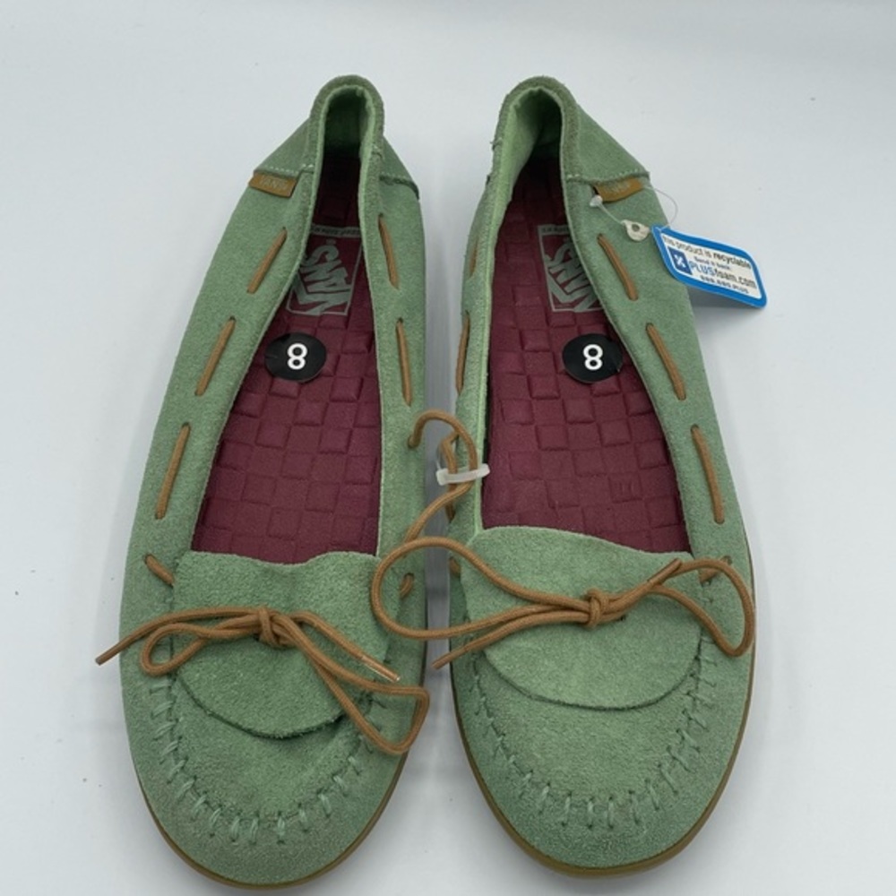 Vans Womens SurfSider Green Suede Size 8